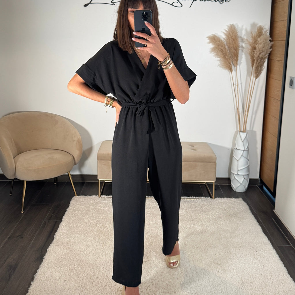 Combinaison (playsuit) Noire Atmosphere - Taille 6 - Occasion Très Bon état - Pour Travail Formel