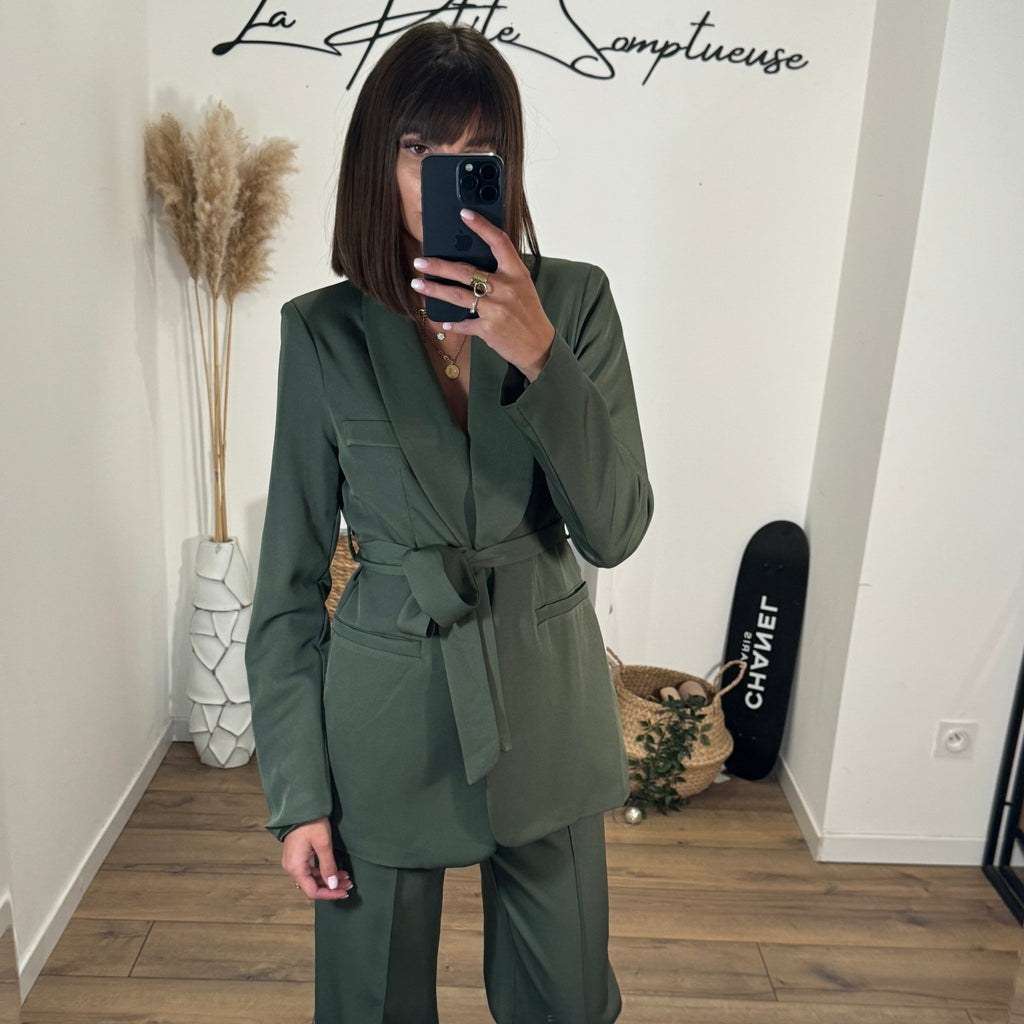 Tailleur Zara Blazer Kaki Femme Zara Zara Veste Velours Femme