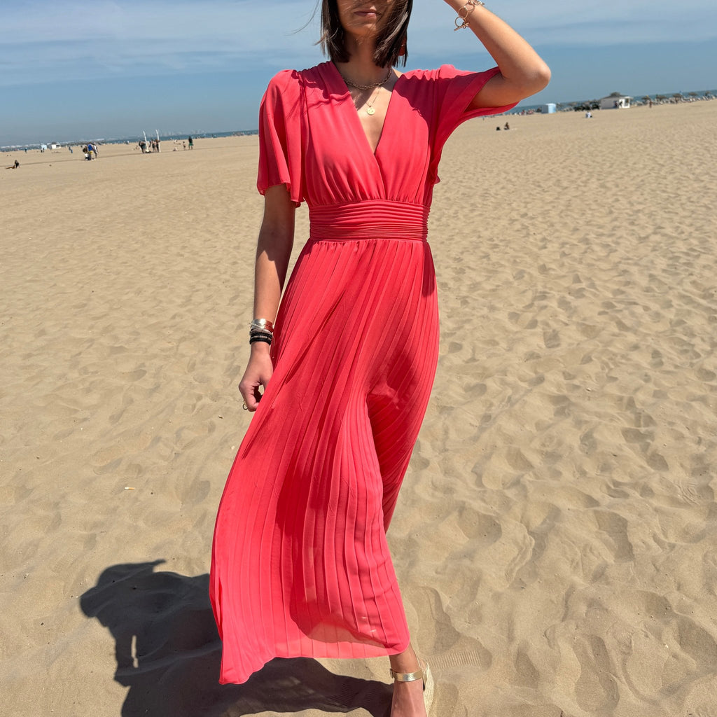 ROBE LONGUE CORAIL KARENE – La Petite Somptueuse