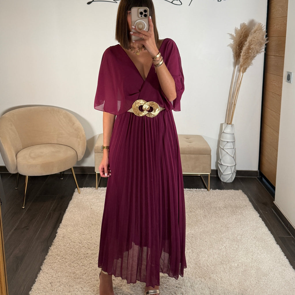 Robe longue imprimée floral PRUNE Robe longue imprimée floral PRUNE