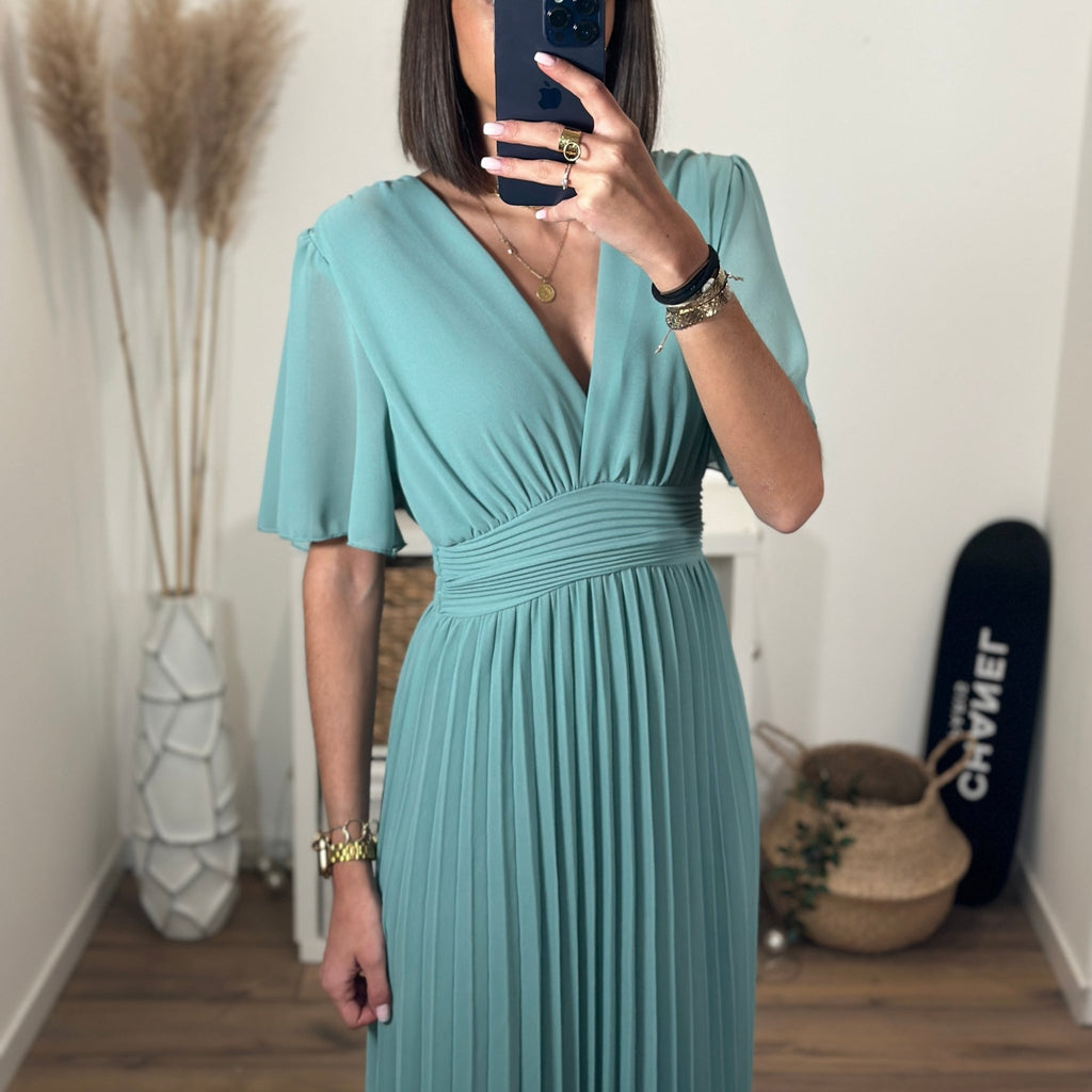 ROBE LONGUE BLEU CLAIR KARENE