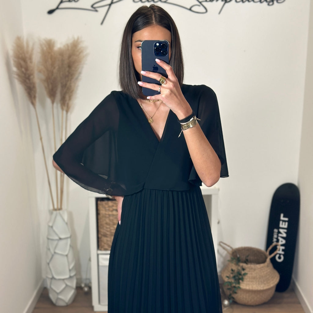 Robe Noire Jubylee - Taille S/M - Style Mini Dos Nu Bustier - En Viscose - Neuf Avec Étiquettes