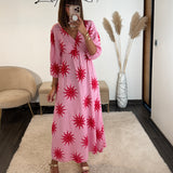 ROBE ROSE GAZE DE COTON SUNNY