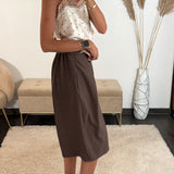 JUPE CULOTTE CHOCO