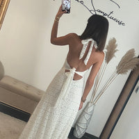 ROBE DENTELLE BLANC MARION