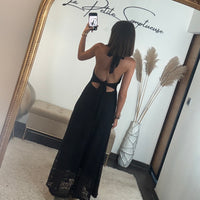 ROBE DENTELLE NOIR MARION