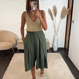 JUPE CULOTTE KAKI
