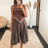 JUPE CULOTTE CHOCO