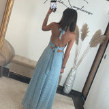 ROBE DENTELLE BLEU CIEL MARION
