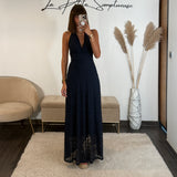 ROBE DENTELLE MARINE MARION
