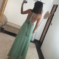ROBE DENTELLE VERT D'EAU MARION