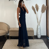 ROBE DENTELLE MARINE MARION
