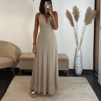 ROBE DENTELLE BEIGE MARION