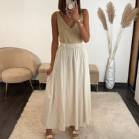 JUPE BEIGE SUMMER OF LOVE