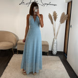 ROBE DENTELLE BLEU CIEL MARION