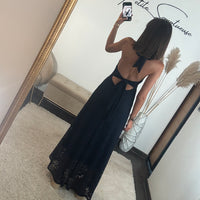 ROBE DENTELLE MARINE MARION