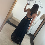ROBE DENTELLE MARINE MARION
