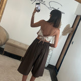JUPE CULOTTE CHOCO