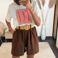 SHORT CEINTURE CHOCO MARCUS