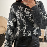 PULL GRIS LIGNE WHITE