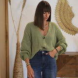 GILET MAILLE BABY VERT