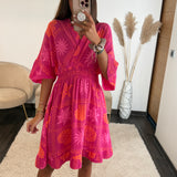 ROBE FUCHSIA COQUILLAGE