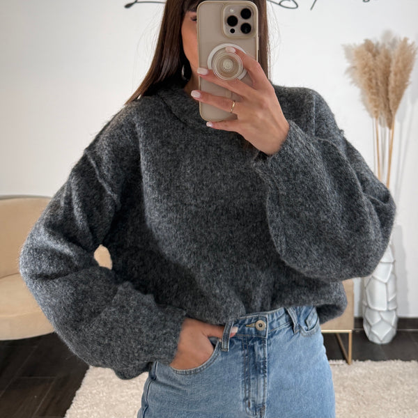 PULL EN LAINE GRIS FELIX