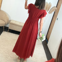 ROBE LONGUE TERRACOTTA OLIVIA