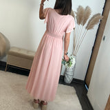 ROBE LONGUE ROSE OLIVIA