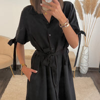 ROBE CHEMISE NOIRE KELLY