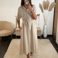 ROBE CHEMISE BEIGE KELLY