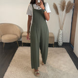 SALOPETTE KAKI + T-SHIRT BLANC