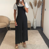 SALOPETTE NOIRE + T-SHIRT BLANC
