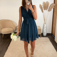 ROBE MULTIPOSITION COURTE BLEU ATHENA