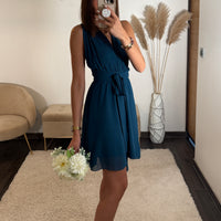 ROBE MULTIPOSITION COURTE BLEU ATHENA