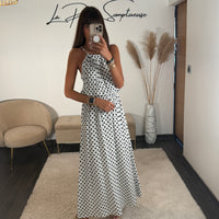 ROBE BLANCHE A POIS LOUISA