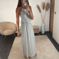 ROBE BLANCHE A POIS LOUISA