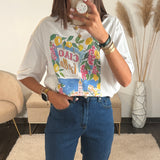 T-SHIRT BLANC CIAO BELLA