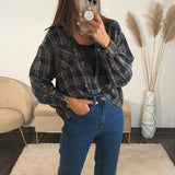 CHEMISE A CARREAUX + TOP  MARINE ALOIS