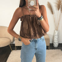TOP DENTELLE CHOCO JINA