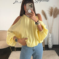 BLOUSE JAUNE LEONIE