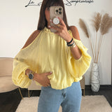 BLOUSE JAUNE LEONIE