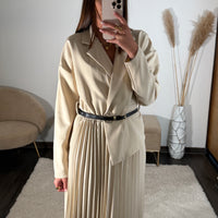 ROBE LONGUE BLAZER BEIGE SHERA