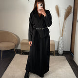 ROBE LONGUE BLAZER NOIR SHERA