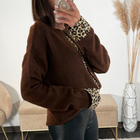 GILET BORDURE LEOPARD EDGAR