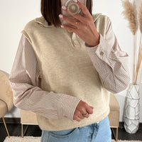 PULL/CHEMISE BEIGE JOEY