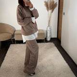 SET PULL CHEMISE + PANTALON BEIGE REMY