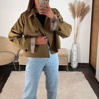 VESTE COURTE CAMEL CAROLINE