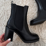BOTTINES NOIRES TALONS MARIA