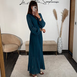 ROBE LONGUE BLEUE KARENA